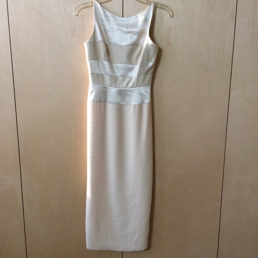 Gigi petites by Gillian sz 2 gown dress cream prom